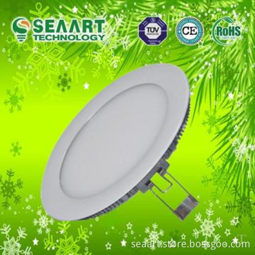 Ultrathin 9W LED Round Panel Light No air-pollution No RF interference